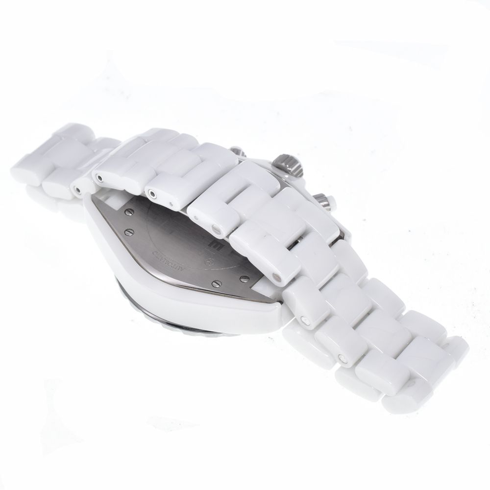 シャネル CHANEL H2009 J12 9Pダイヤ クロノグラフ ホワイト 自動巻き