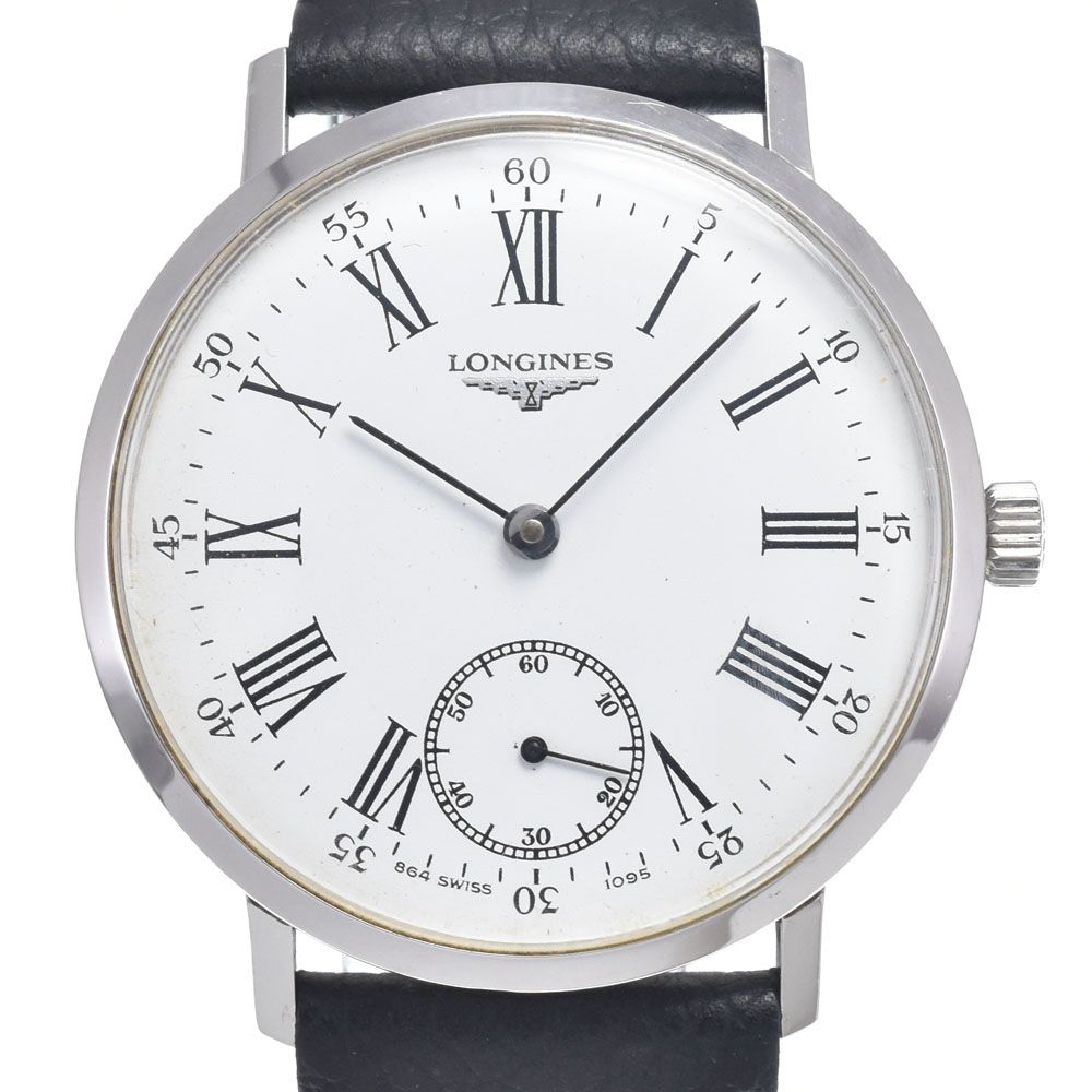 ロンジン LONGINES ヴィンテージ Cal.6922 ホワイト 手巻き メンズ 腕時計 N#147569