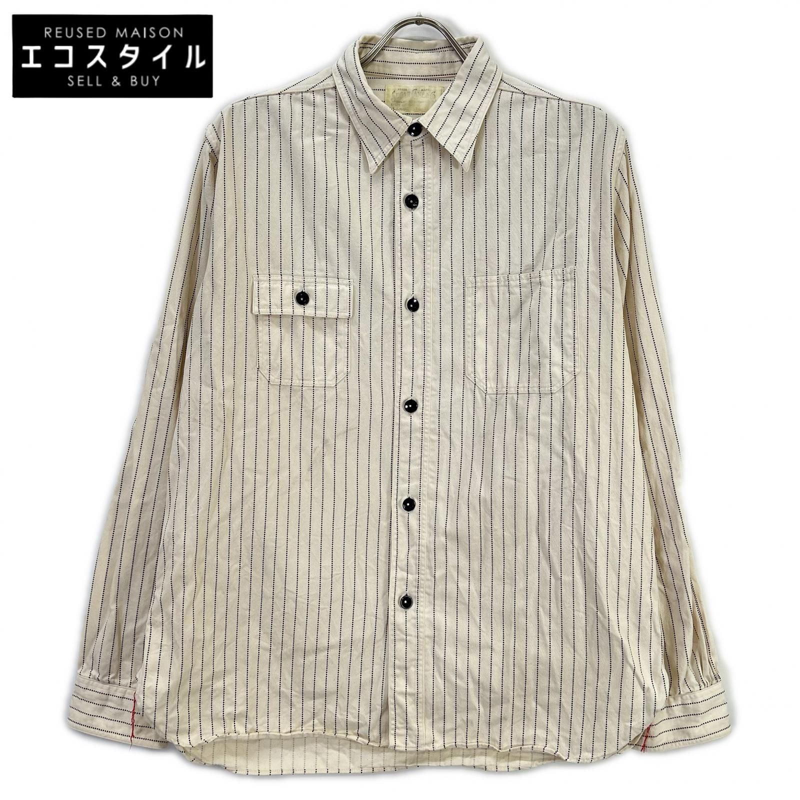 SUGAR CANE　シュガーケーン　SC27076 FICTION ROMANCE 8.5ozSTRIPE WORK SHIRT　L