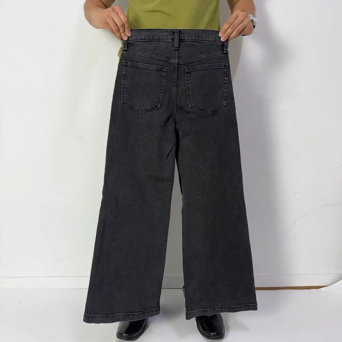 ギャップ ハイウエスト ストレート アンクル デニムパンツ