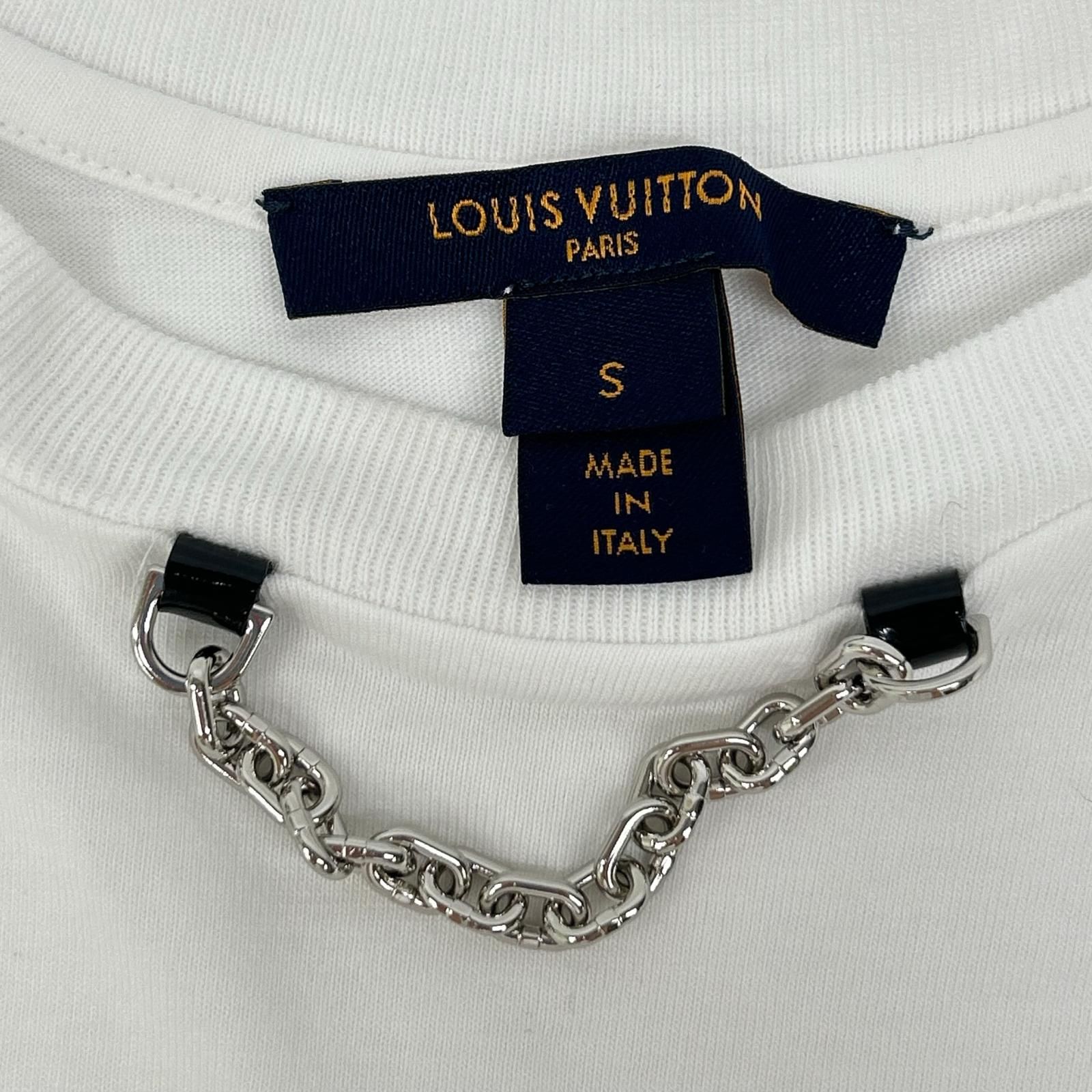 LOUIS VUITTON ルイヴィトン 1A5TRP ホワイト チェーンデザイン 半袖T 