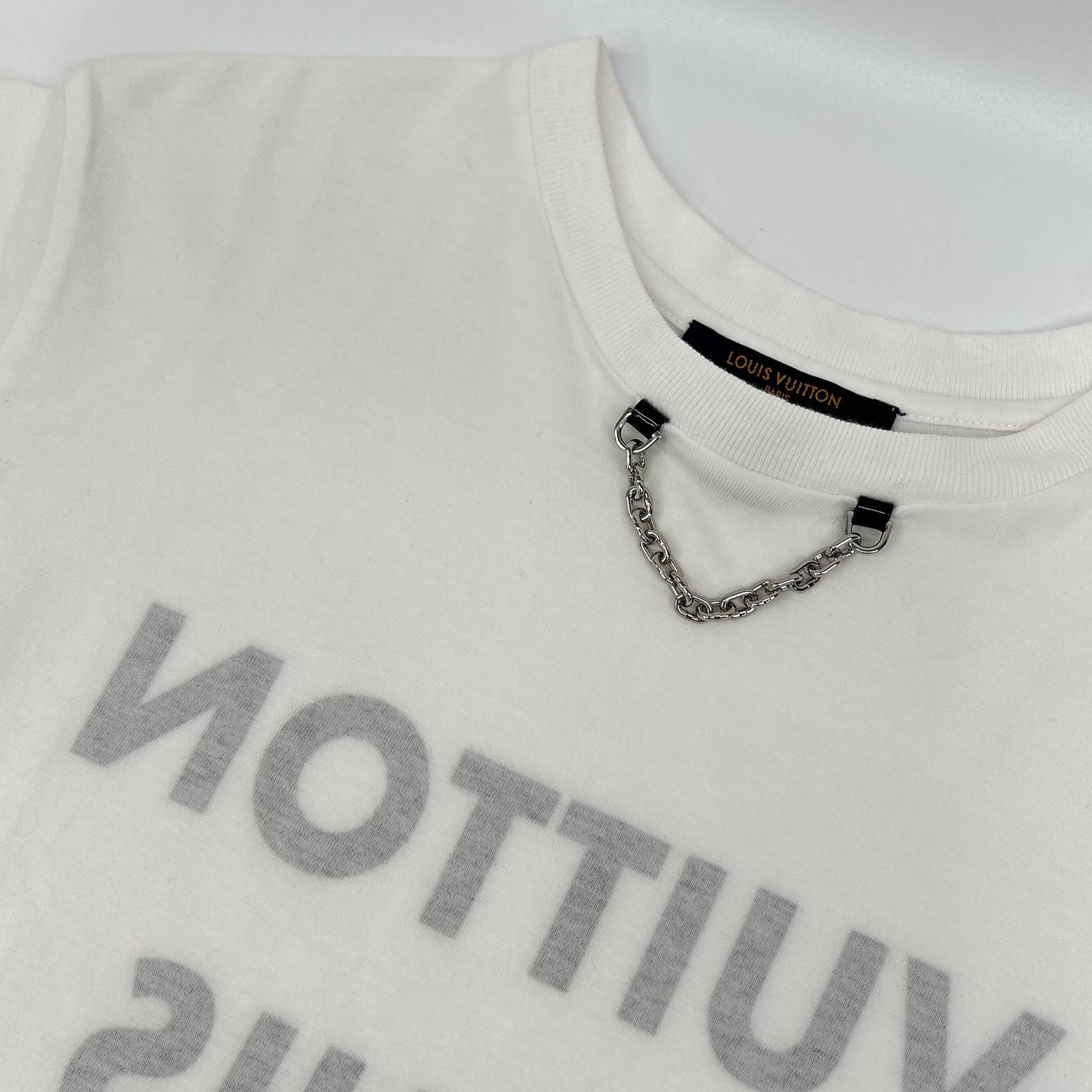 LOUIS VUITTON ルイヴィトン 1A5TRP ホワイト チェーンデザイン 半袖T 