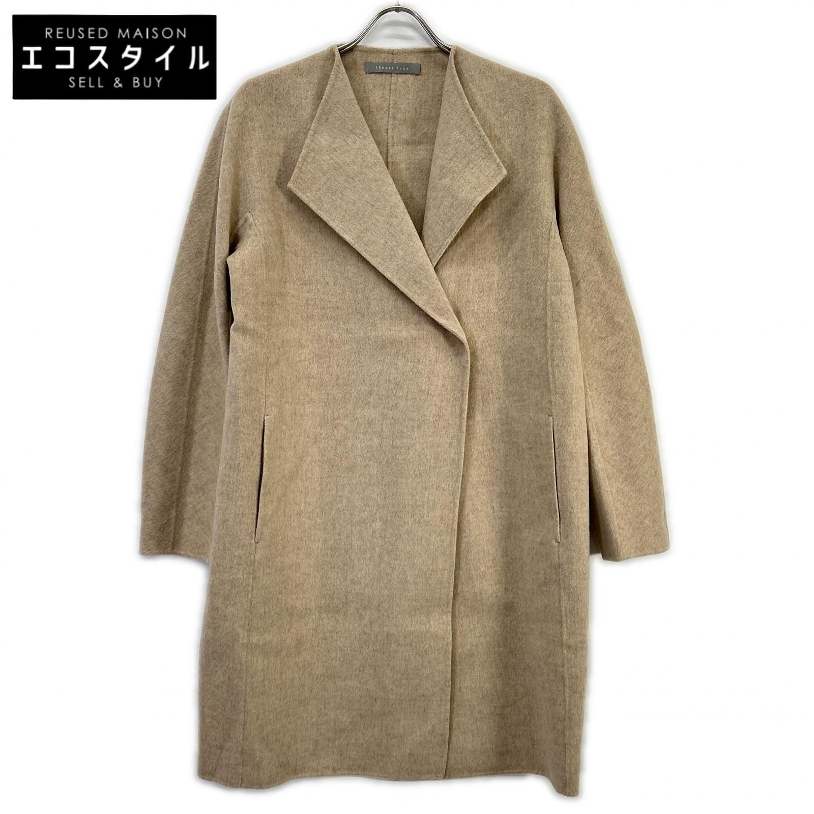 theory luxe セオリーリュクス 03-9309605 ベージュ ウール×カシミヤ