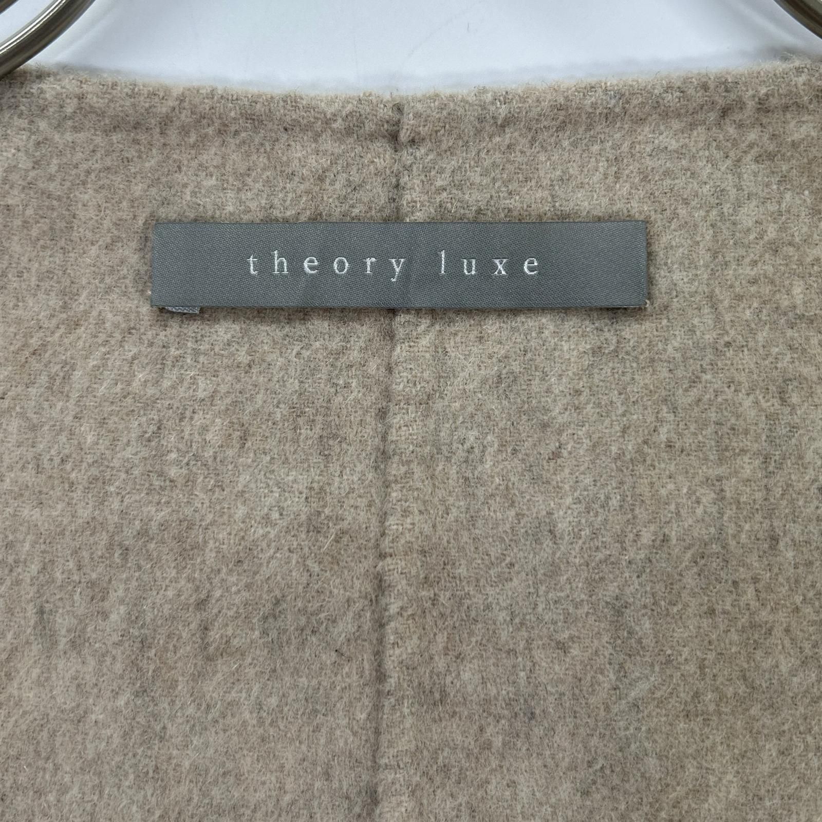 theory luxe セオリーリュクス 03-9309605 ベージュ ウール×カシミヤ