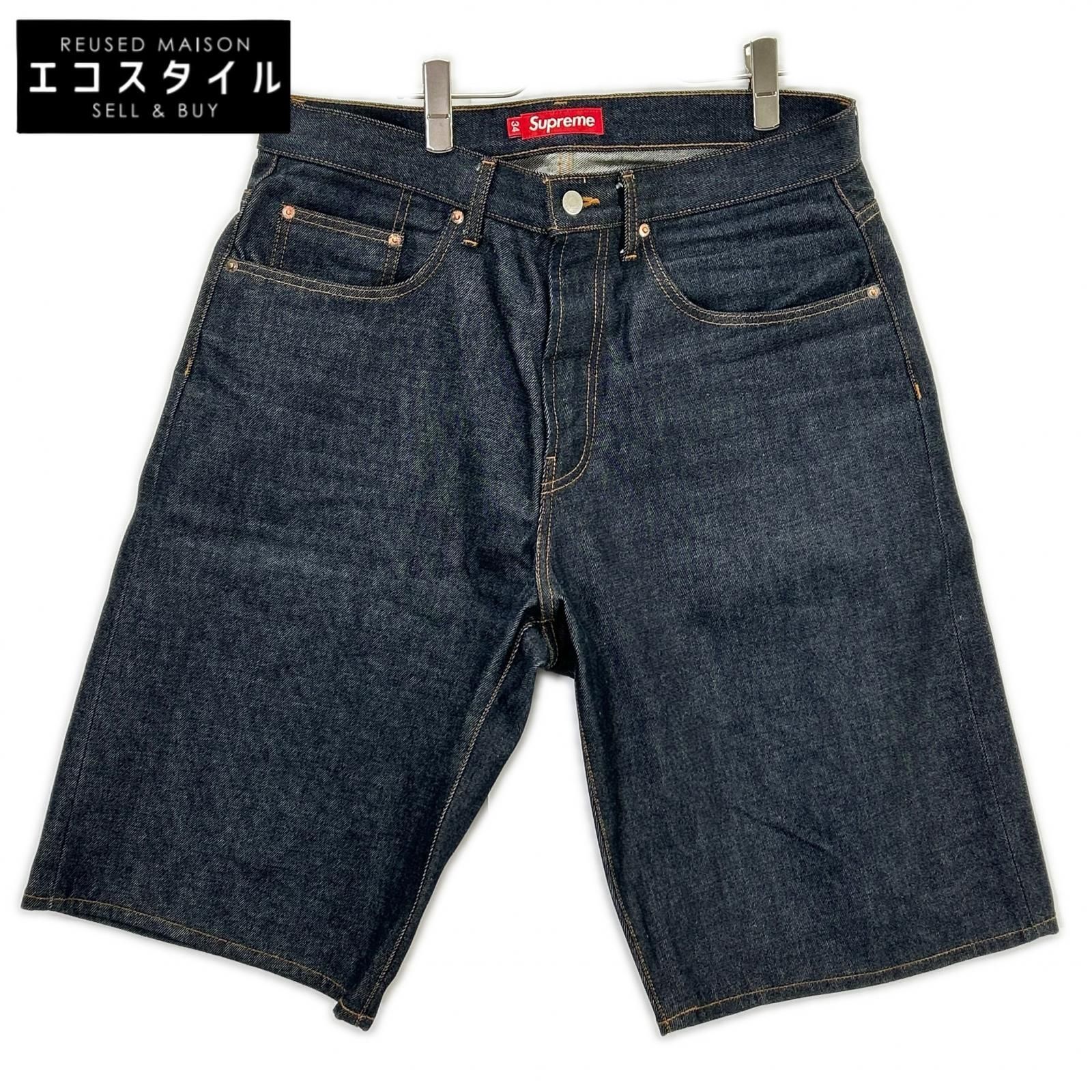 Supreme　シュプリーム　25SS インディゴ Rigid Baggy Selvedge Denim Short バギーデニムショートパンツ　34