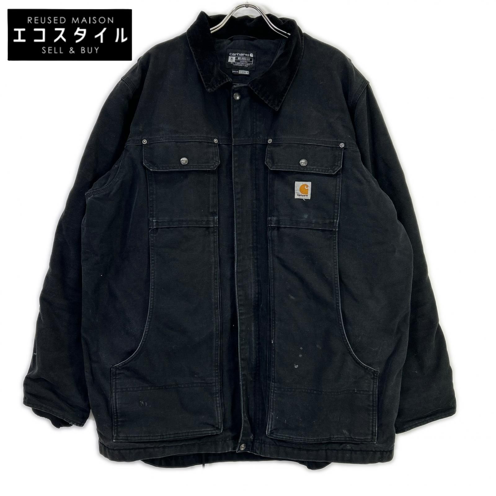 carhartt　カーハート　103283 ブラック トラディショナル ダックワークジャケット　XL