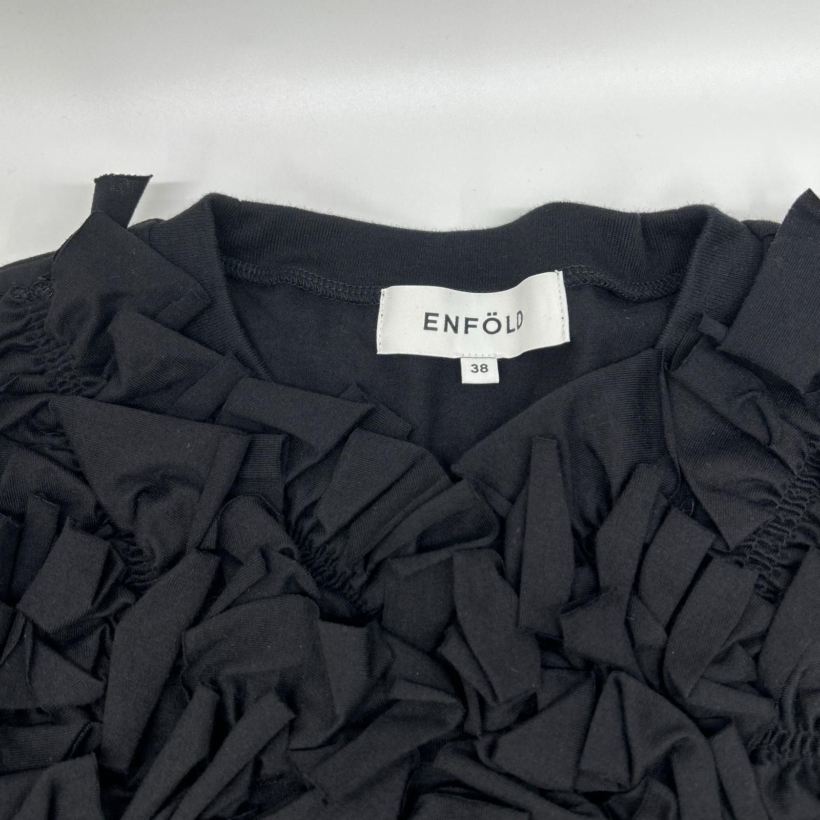 ENFOLD エンフォルド 300JS280-2331 ブラック ALIEN SKIN T-SHIRT 38 