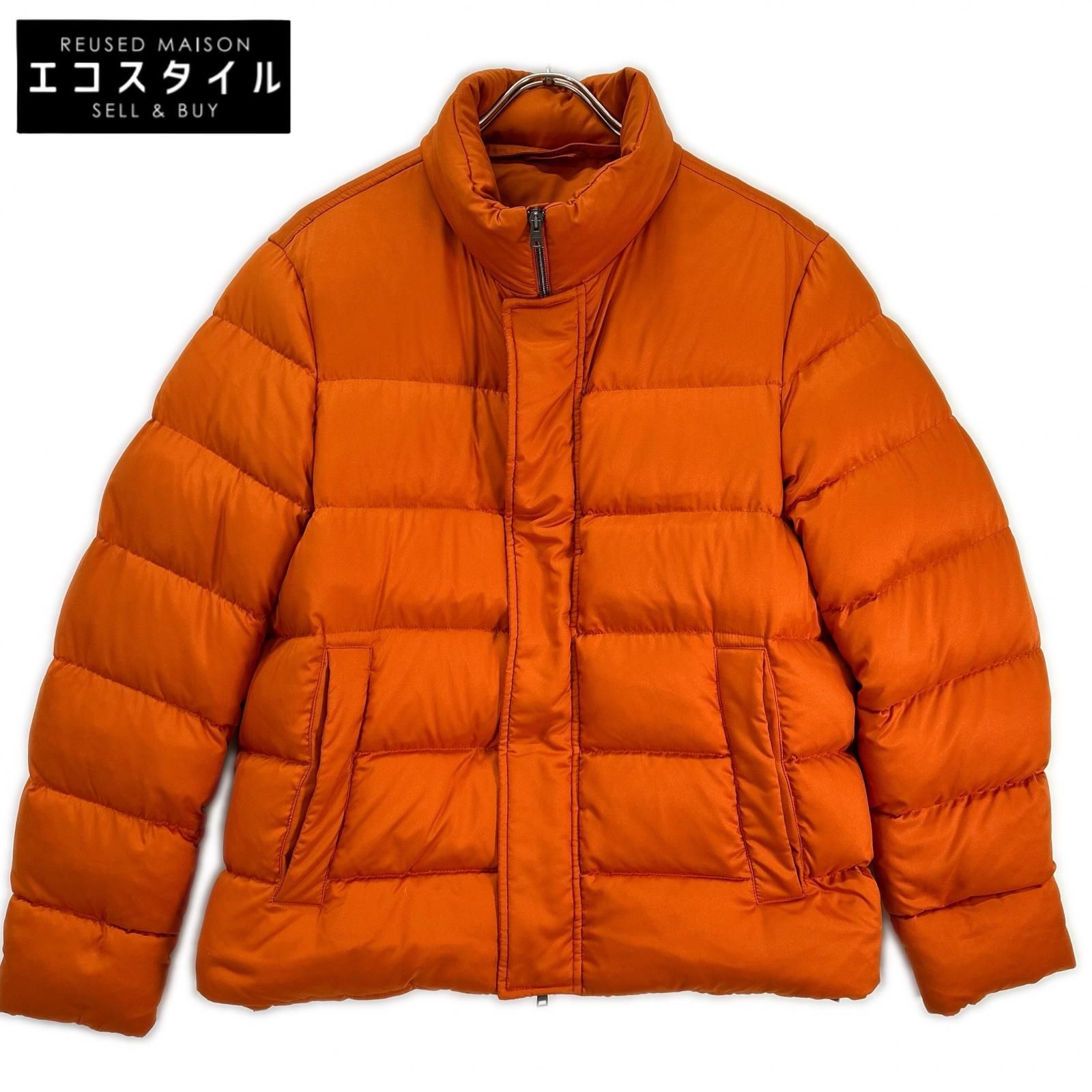 HERNO　ヘルノ　PI001019U オレンジ アレンデール フェイクファー ボンバージャケット　48 35,679円