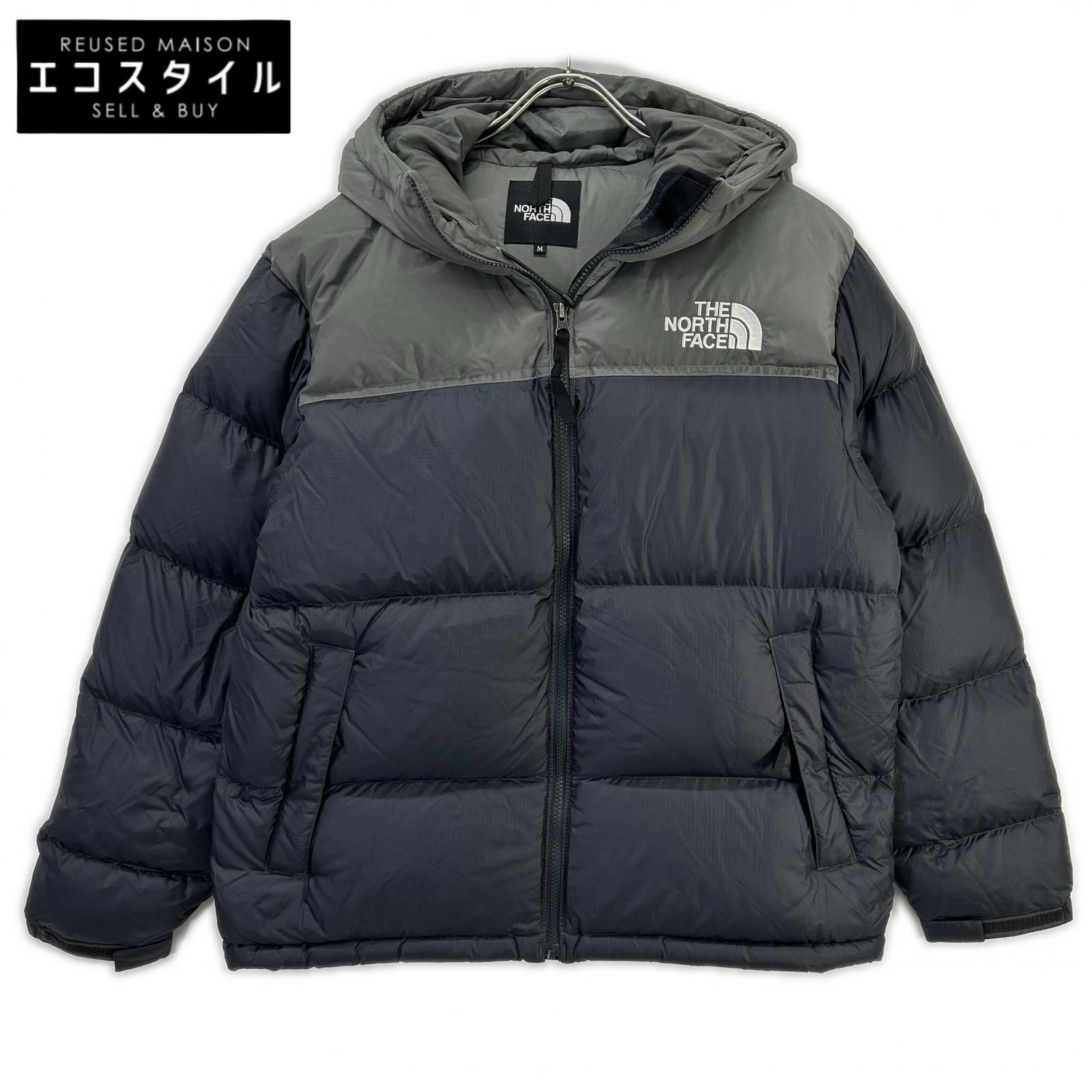 THE NORTH FACE　ノースフェイス　ND92559 グレー Nuptse Hoodie ヌプシフーディー ダウンジャケット　M