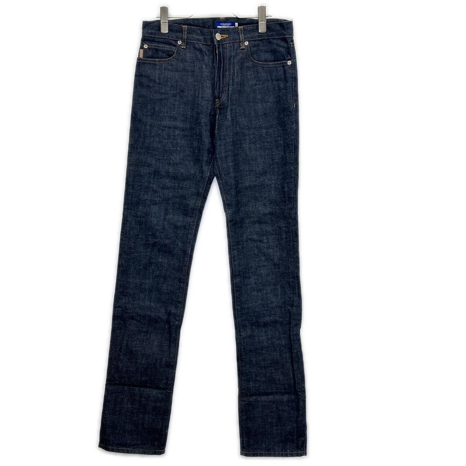 【極美品】BURBERRY.ブルーレーベル　デニムフレアサロペット　ノバチェック Burberry Blue Label バーバリーブルーレーベル インディゴ ノバ