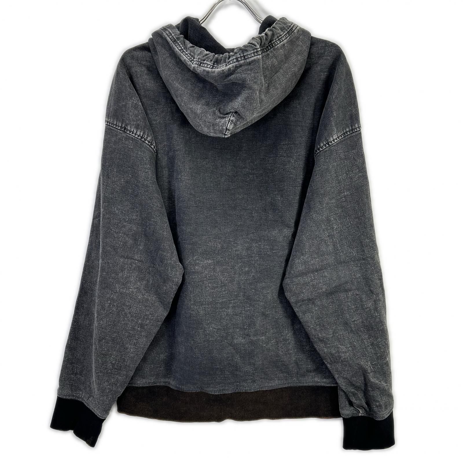 DIESEL ディーゼル ブラック D-UM-RIB-NE ジョグジーンズ プルオーバー