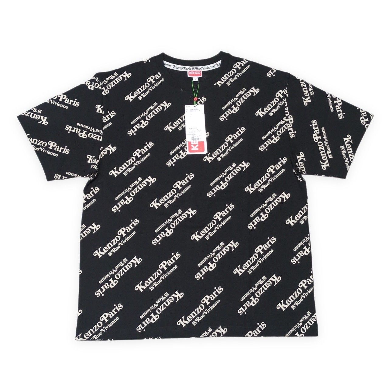 KENZO ケンゾー KENZO BY VERDY OVERSIZE TSHIRT 半袖Tシャツ 黒 メンズ M タグ付き 美品 ポルトガル製 FE58TS0044SY