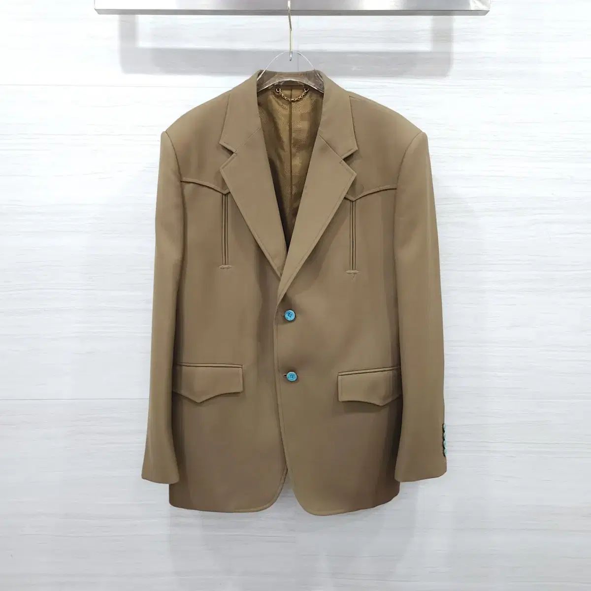50 / ルイヴィトン シングル ブレスト ジャケット 1AFWNI