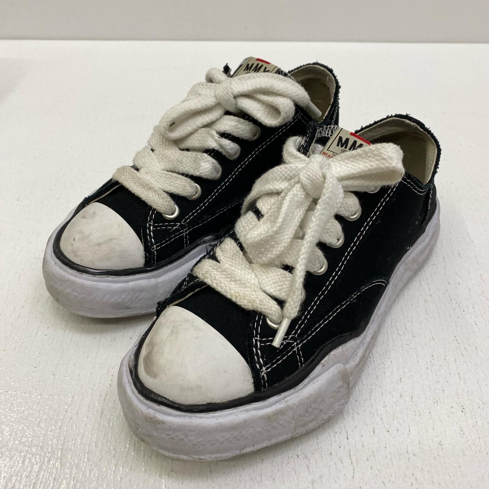 【加古川店】 中古 MIHARA YASUHIRO | ミハラヤスヒロ スニーカー PETERSON LOW CANVAS A01FW702 ブラック 【128】