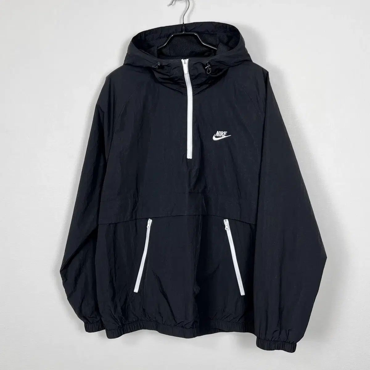 ナイキ 状態良し Anorak（アノラック） ジャケット ブラック 長袖 Tシャツ メンズXL 105 ラデン ヴィンテージ