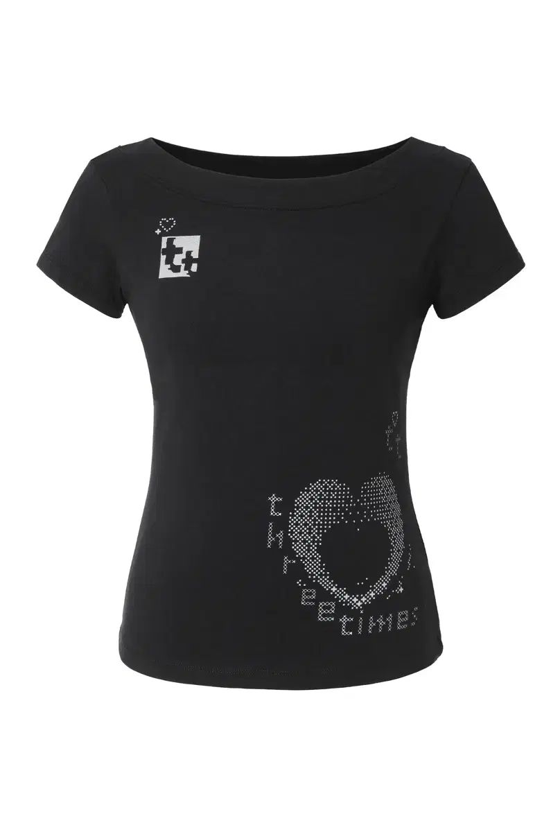 スリータイムズ threetimes tt cross tee クロス 半袖T ブラック S
