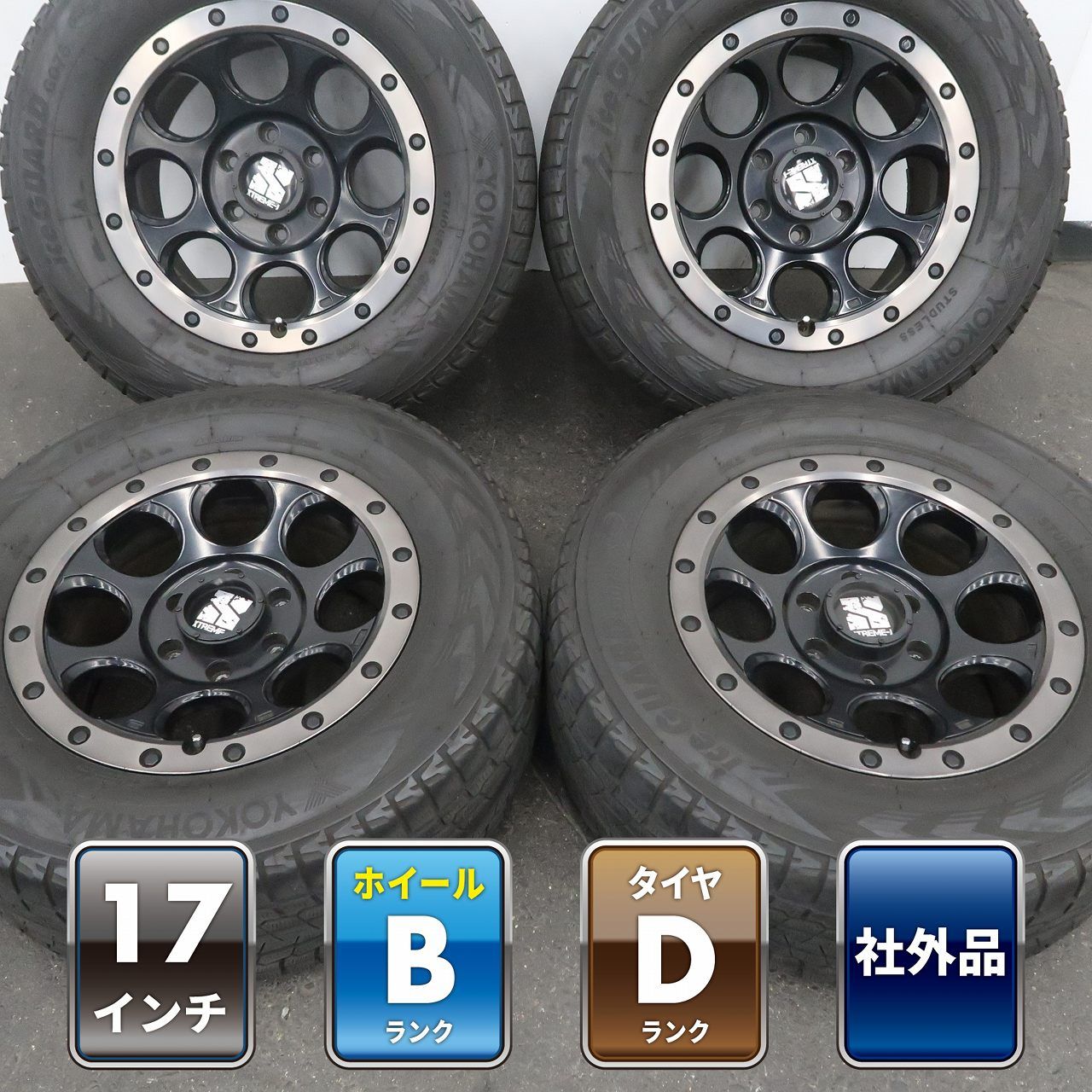 プラド ランクルFJ 等に 4本 XTREME-J XJ03 17インチ 8J +20 6H 139.7