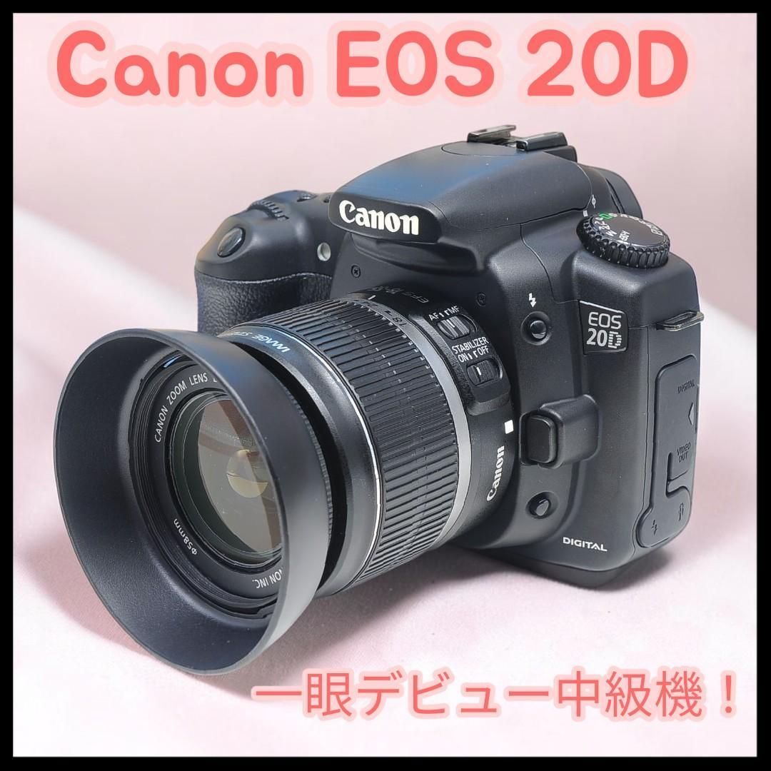 Canon EOS20D 初心者安心セット スマホ転送ケーブル付