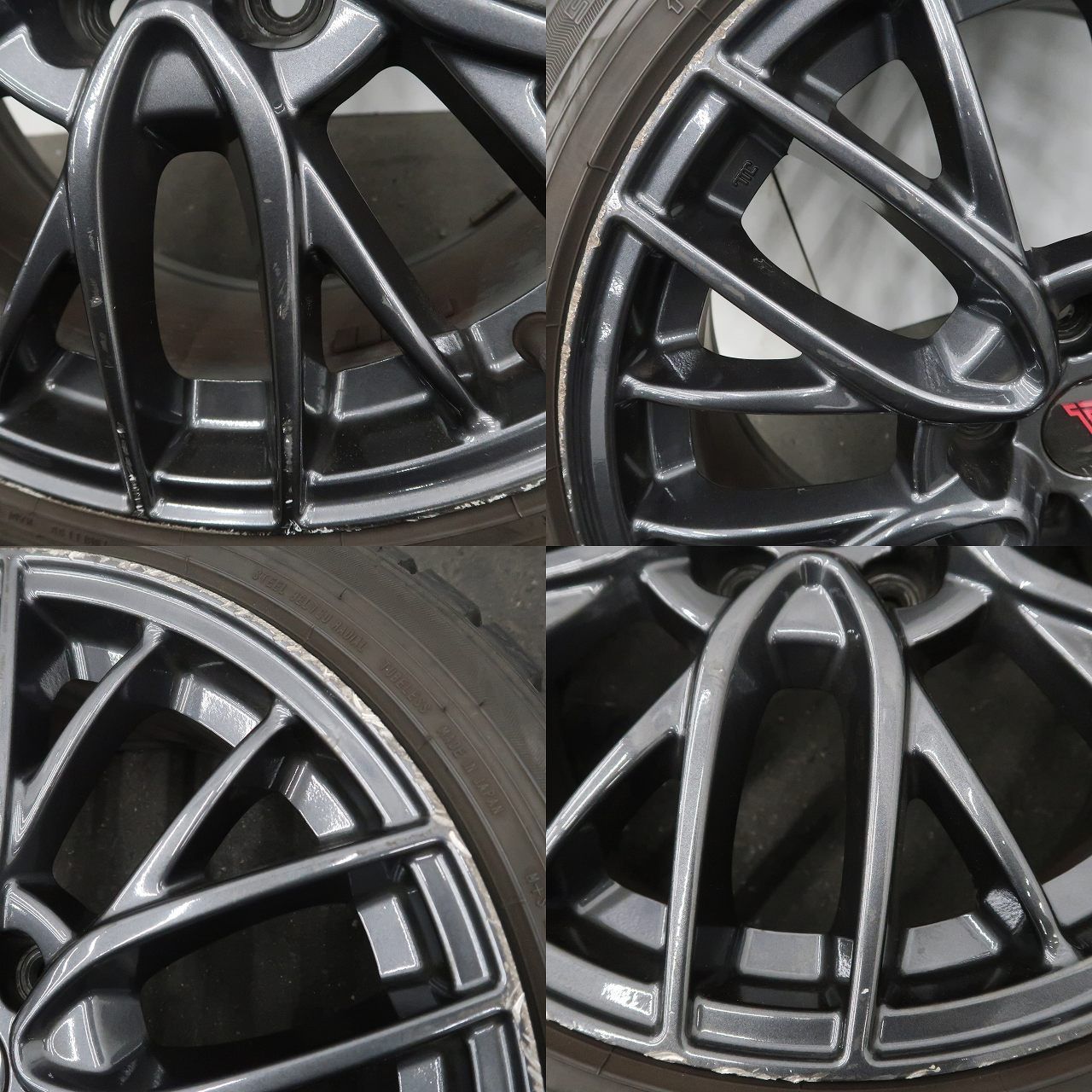 スバル WRX STi 純正 18インチ 8.5J +55 114.3 5H アルミホイール 4本