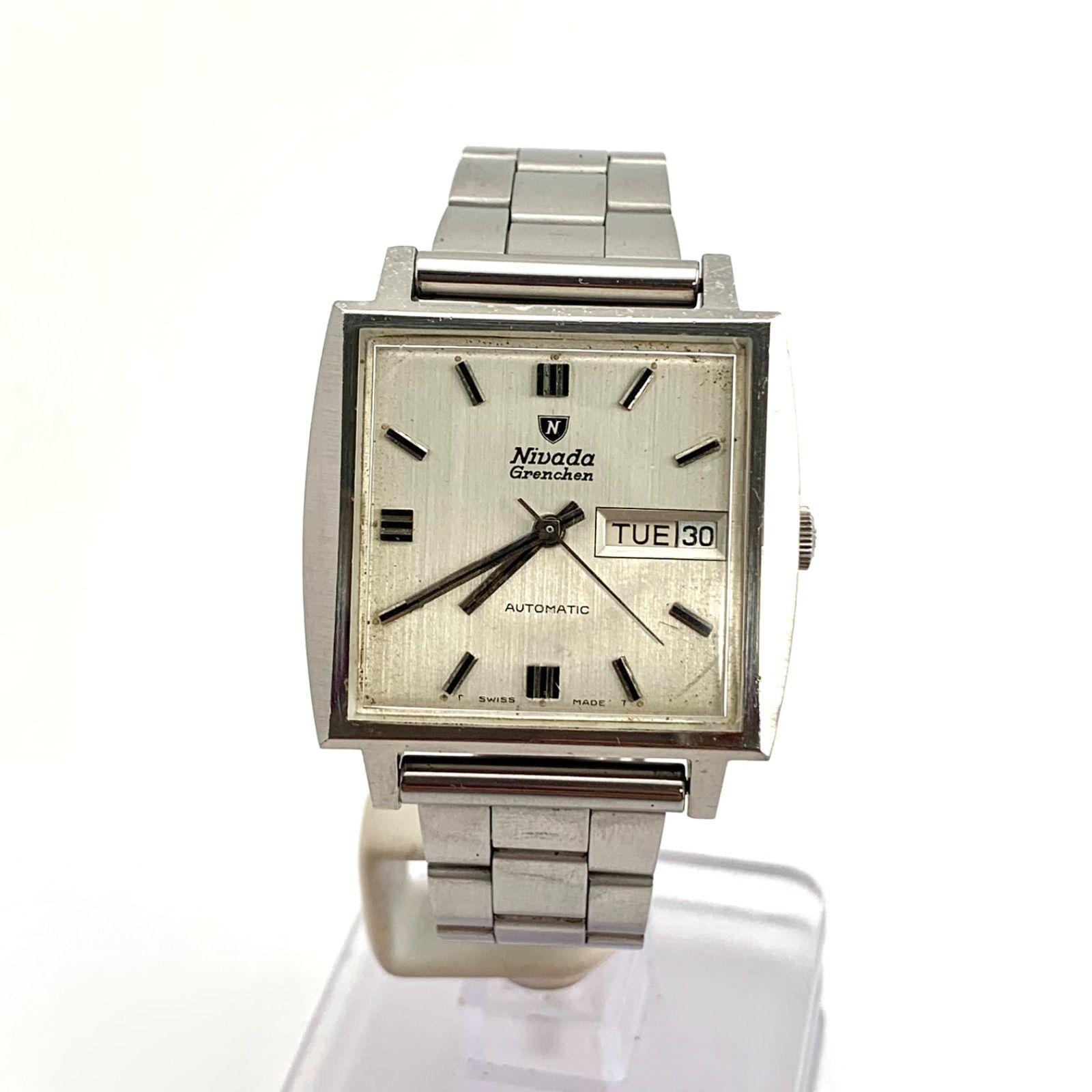 中古】Nivada Grenchen 自動巻き スクエアケース 腕時計 - メルカリ