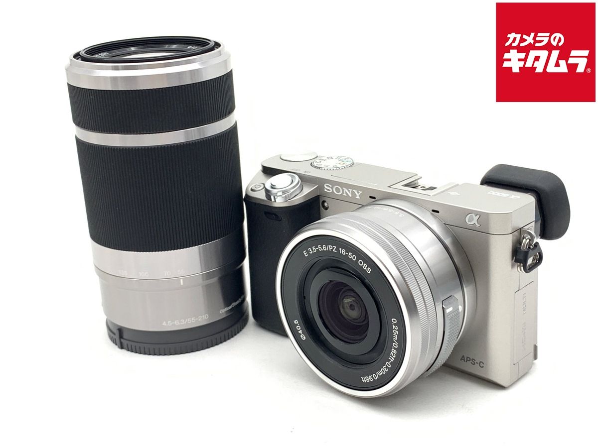 【中古】 【良品】 ソニー α6000 ダブルズームレンズキット シルバー [ILCE-6000Y S]