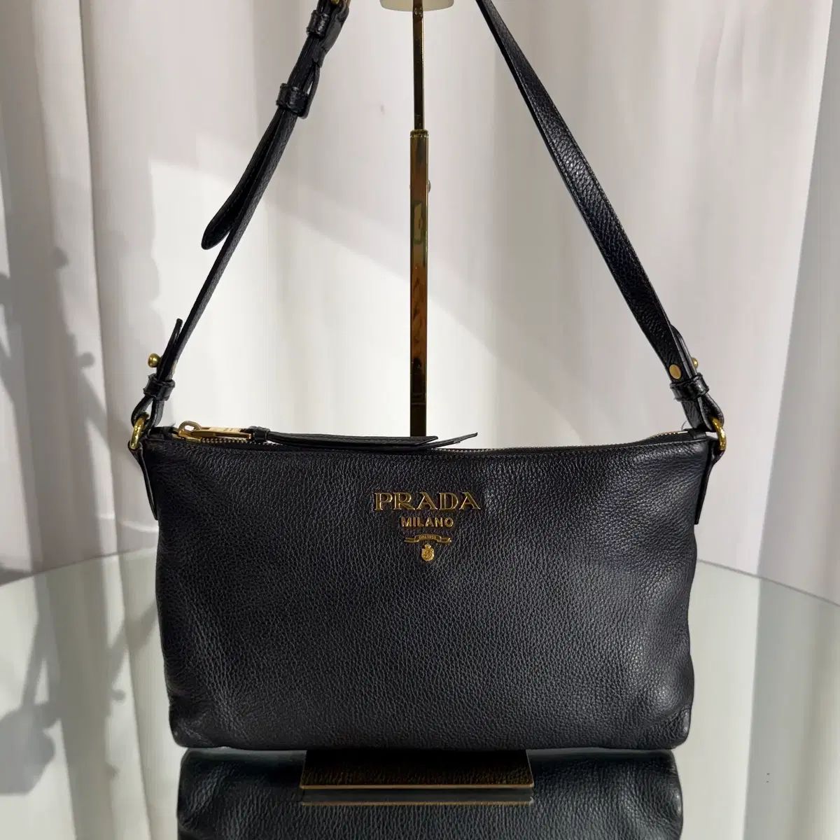 PRADA プラダ VITELLO DAINO ショルダーバッグ クロスバッグ