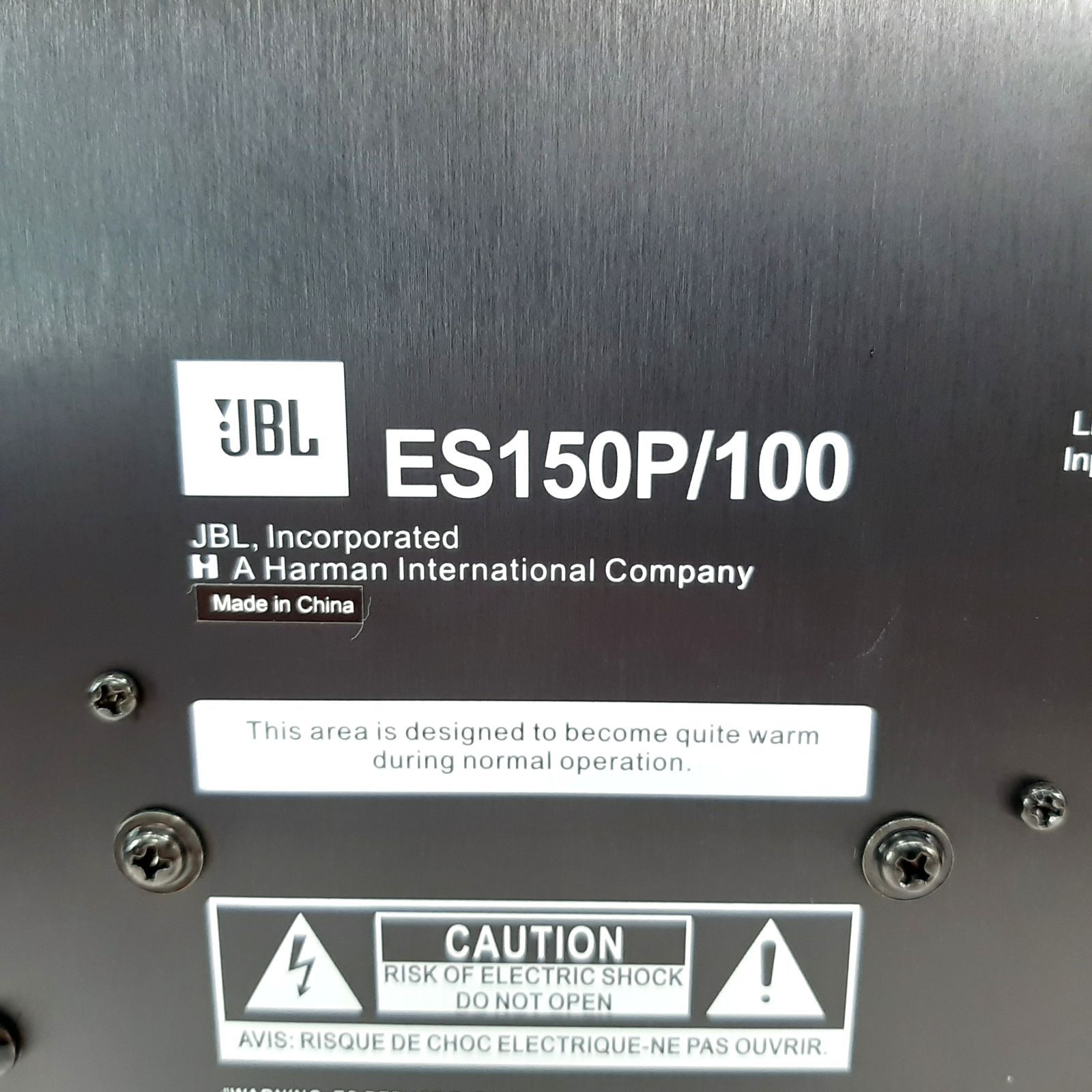 JBL ES150P/100 アクティブサブウーファー 500W アンプ内蔵 10インチ