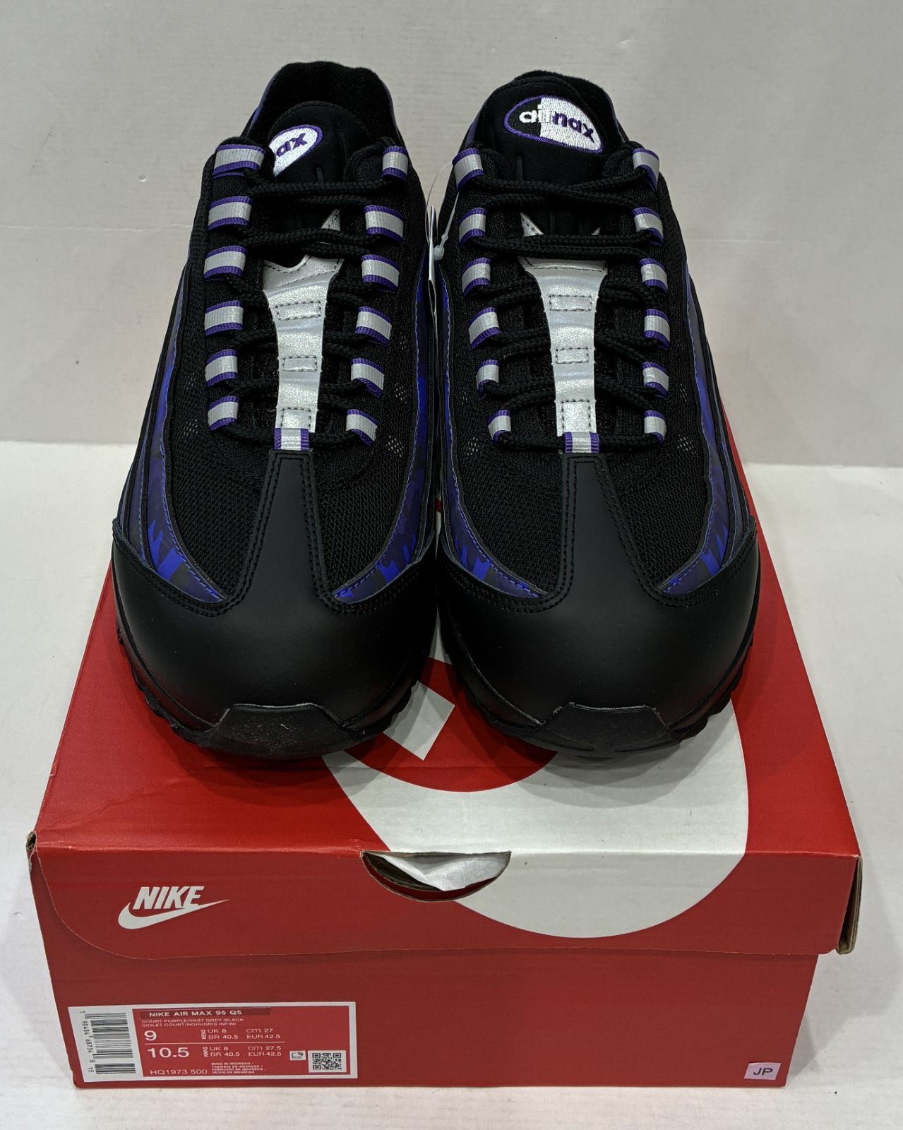 未使用 Nike Air Max 95 Court Purple Camo 27㎝ ナイキ エアマックス コートパープルカモ スニーカー 【S0517-001】〇 268
