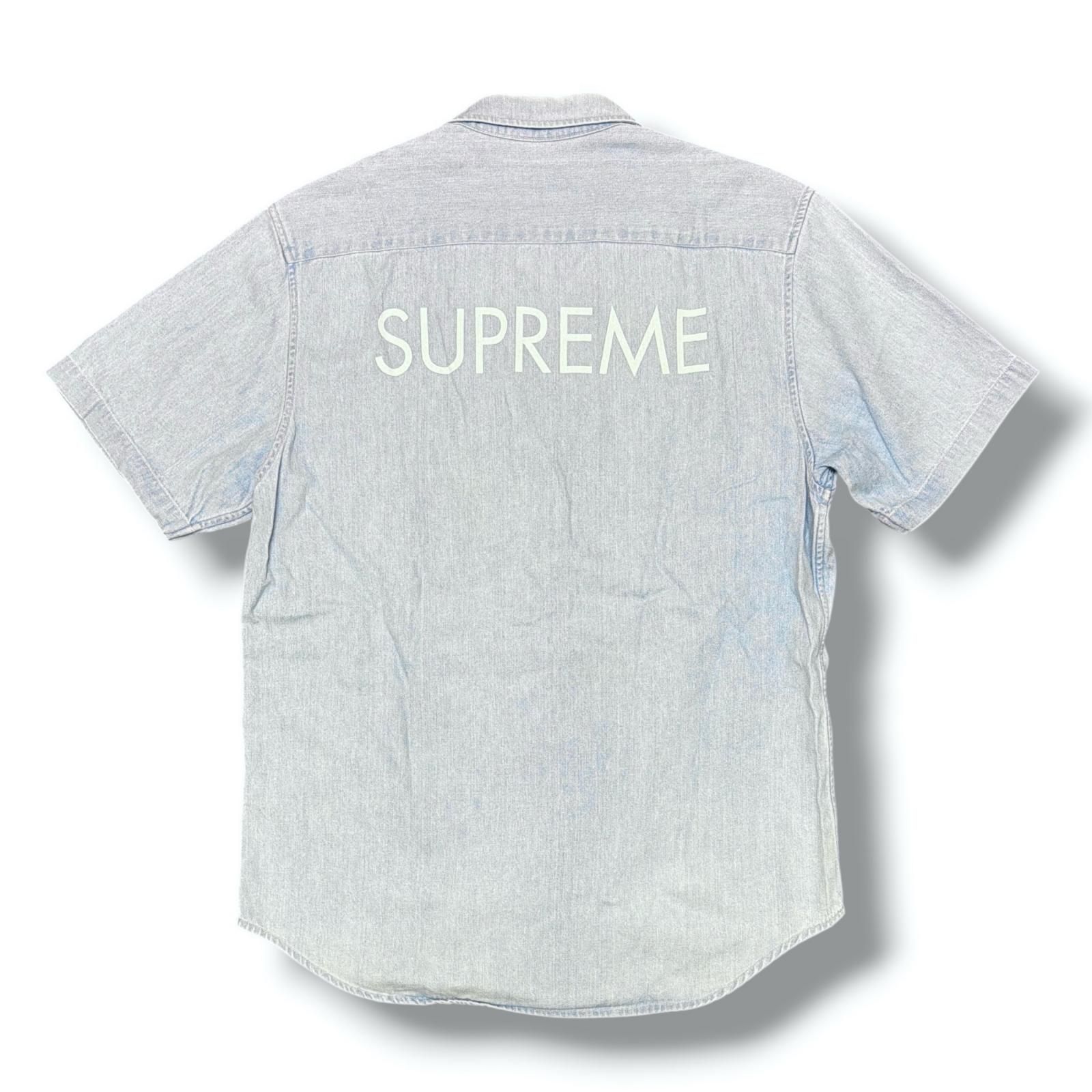 Supreme 15SS Classic Logo Denim Shirt クラシックロゴデニムシャツ
