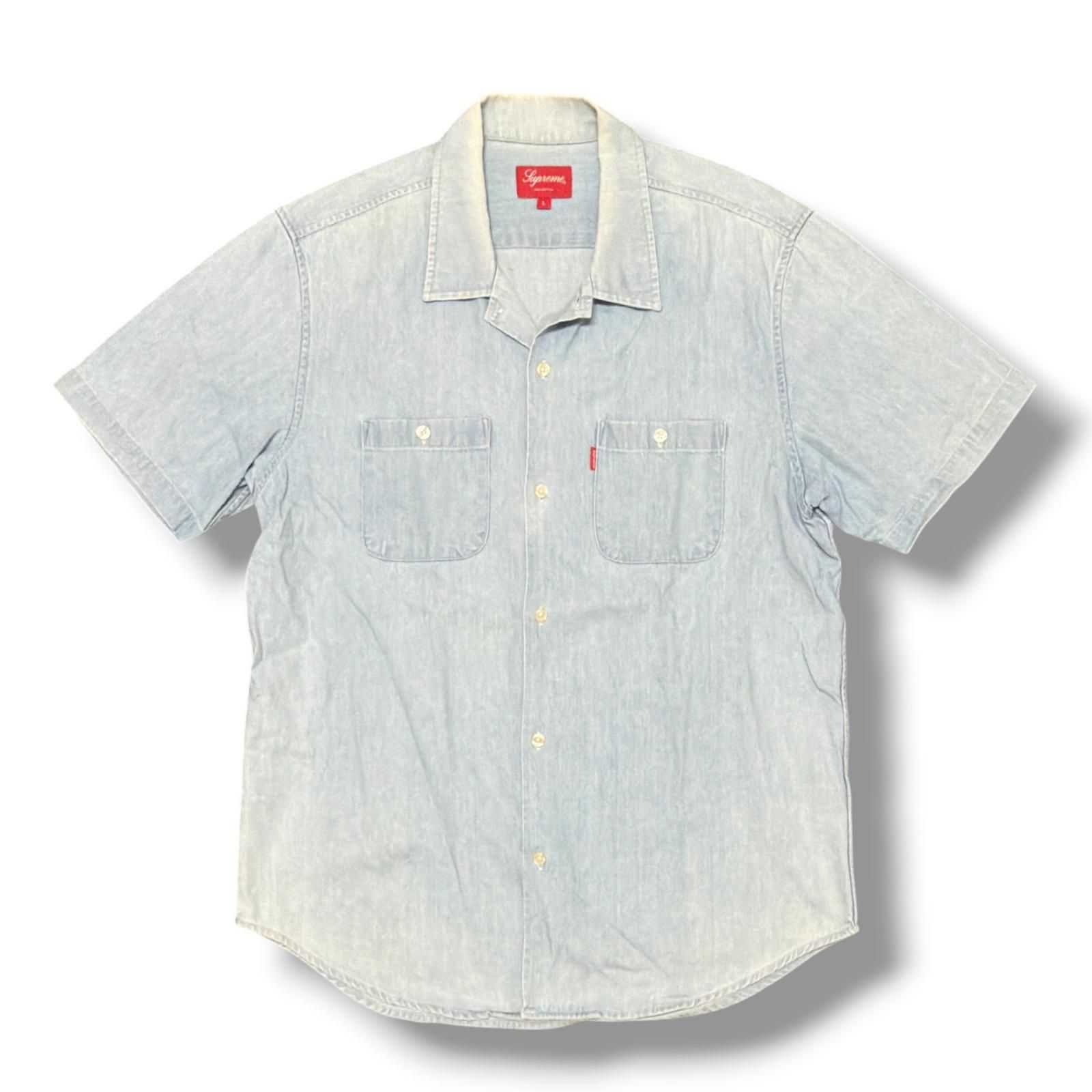 Supreme 15SS Classic Logo Denim Shirt クラシックロゴデニムシャツ