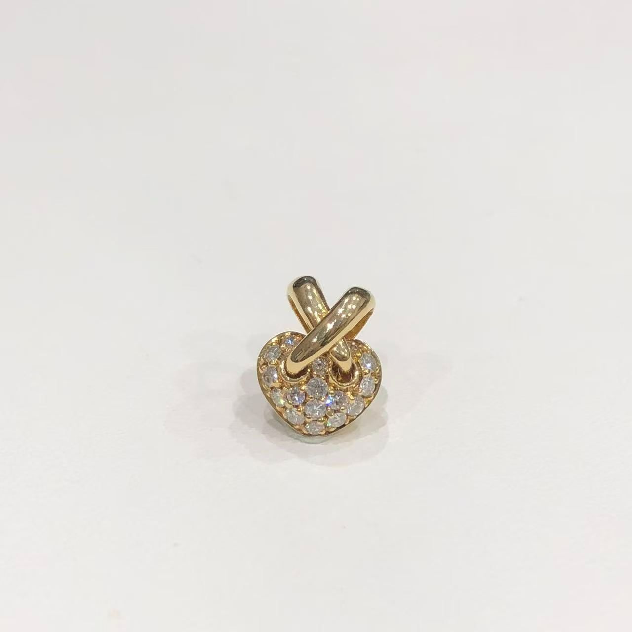 ショーメ CHAUMET リアン ドゥ ハート パヴェ ペンダントトップ K18YG