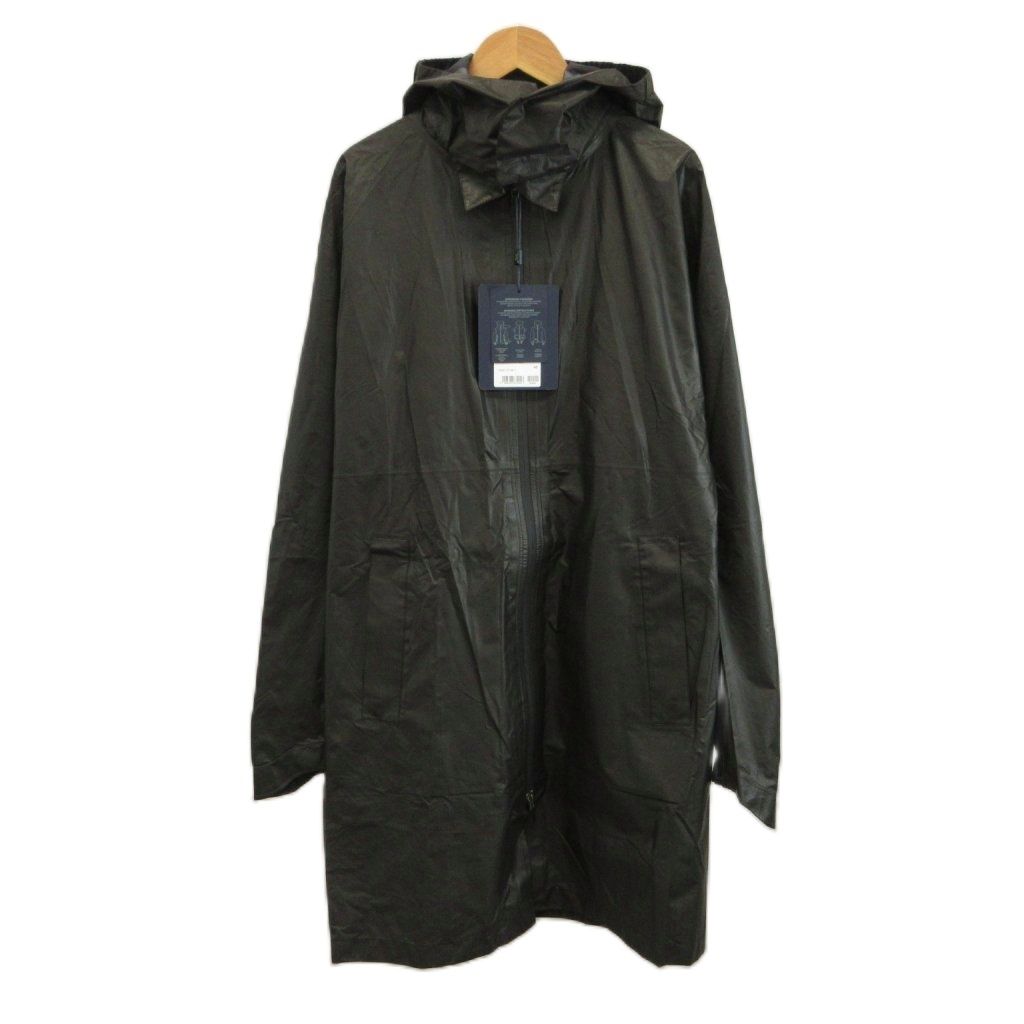 ヘルノ HERNO ラミナー Laminar GORE-TEX フーデッドコート アウター ナイロン ミドル ジップアップ 48 L 黒 ブラック PA005UL-11118-8993 /XZ ■GY19