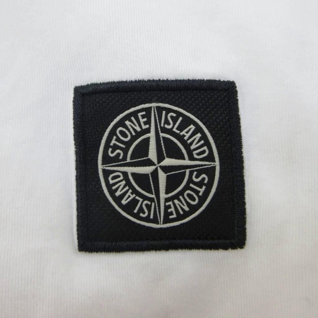 ストーンアイランド STONE ISLAND Tシャツ M 白 ホワイト ロゴパッチ