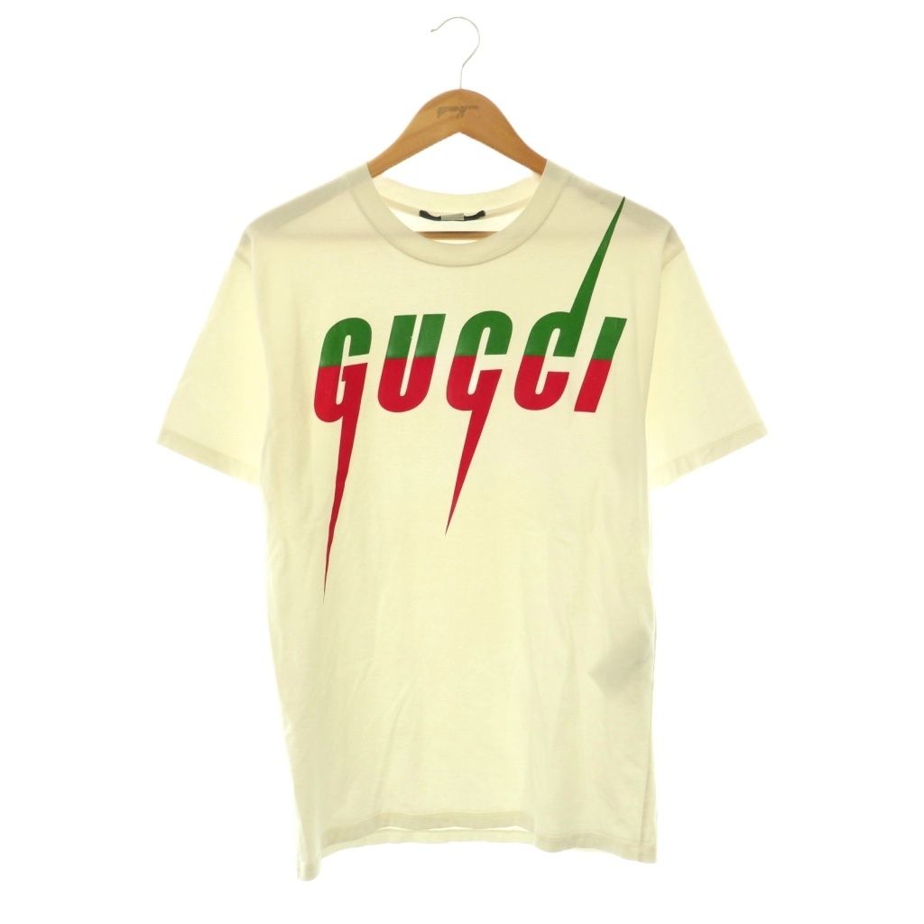 グッチ GUCCI 565806-XJAZY Tシャツ カットソー 半袖 コットン 白 ホワイト /NR ■GY11