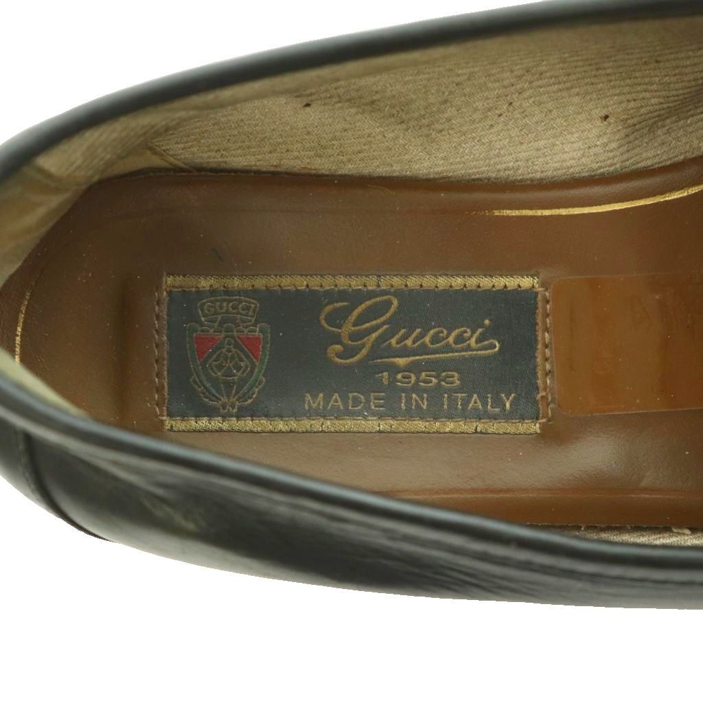 グッチ GUCCI ホースビット ローファー レザー ローヒール ラウンド