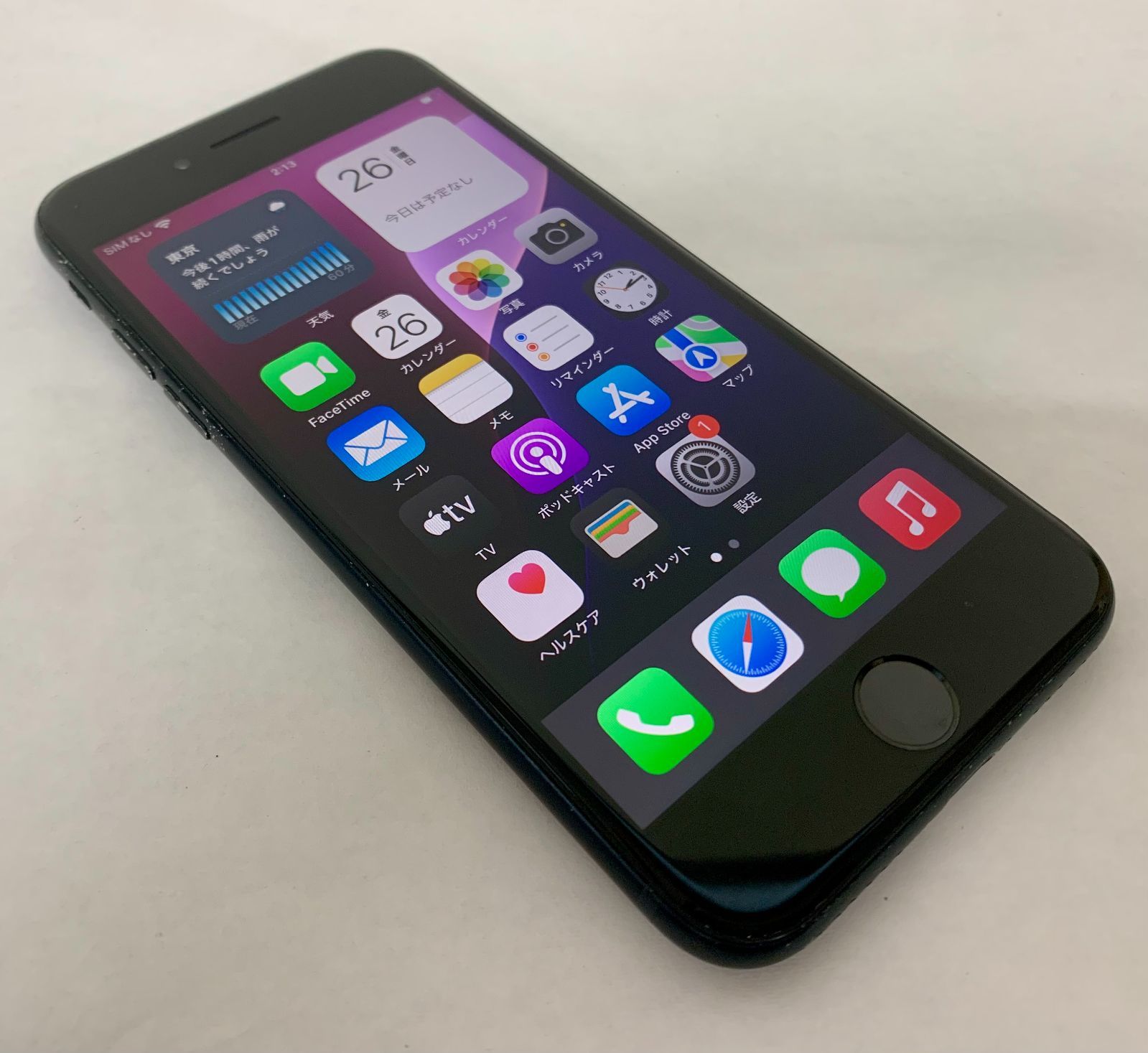 【金モバ】★大特価★良品★simフリー★iPhone SE 第3世代★SE3★64GB★ミッドナイト★バッテリー85％★