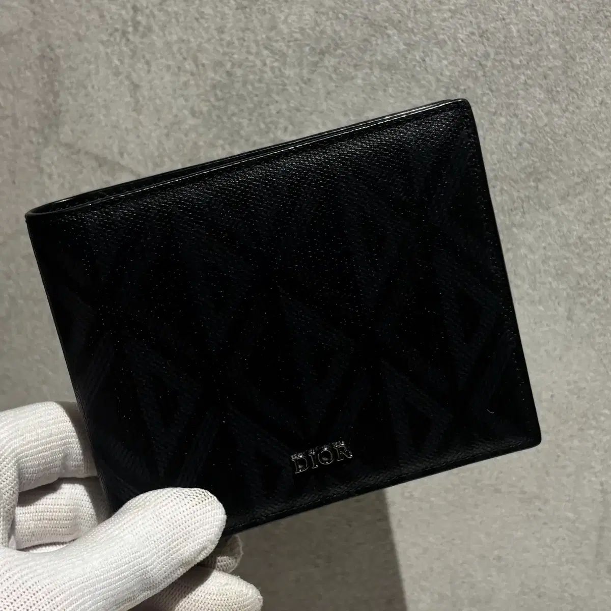 正規品/OS ディオール CD ダイヤ 二つ折り財布