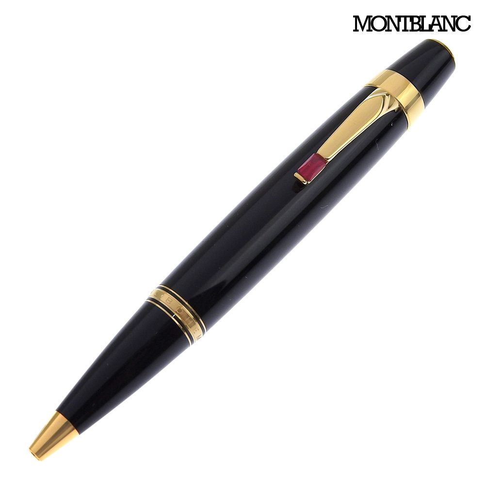 超美品 モンブラン MONTBLANC 希少 ボエム ボールペン ツイスト式 ルージュ 黒 ゴールド 文房具