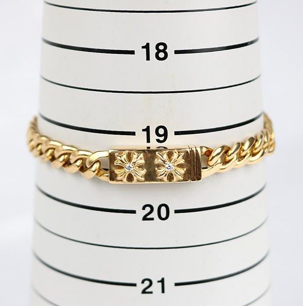 2連ブレスレット CHROME HEARTS 銀座店 クロムハーツ 22K 2CHX ミニID ブレスレット 2P