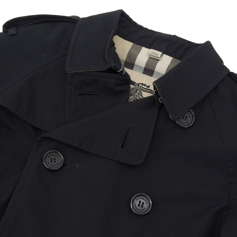 超美品 バーバリー BURBERRY キッズ トレンチコート メガチェック 10Y