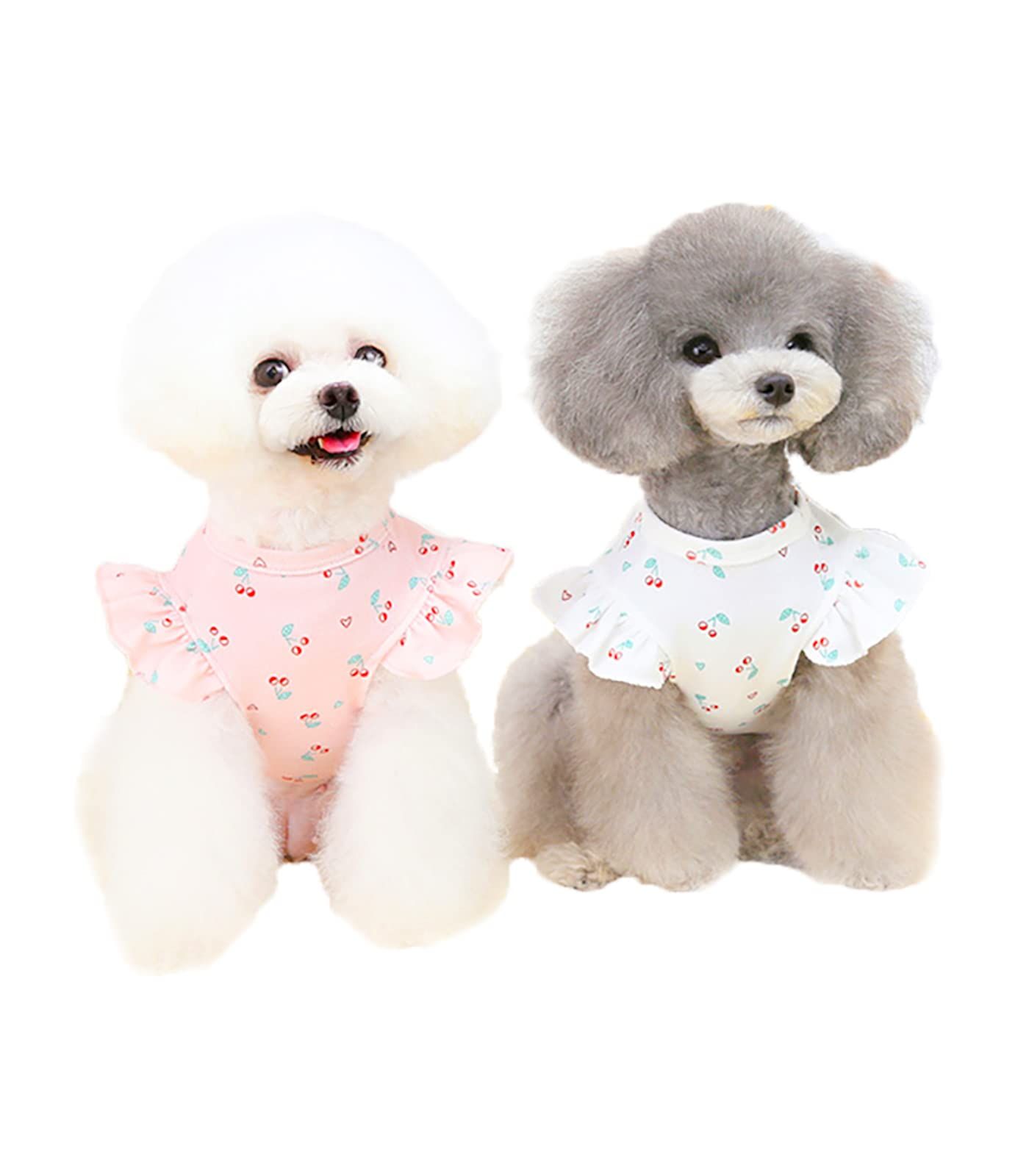 PetGround 犬 服 さくらんぼシャツ 春 夏 秋 冬 かわいい 男の子