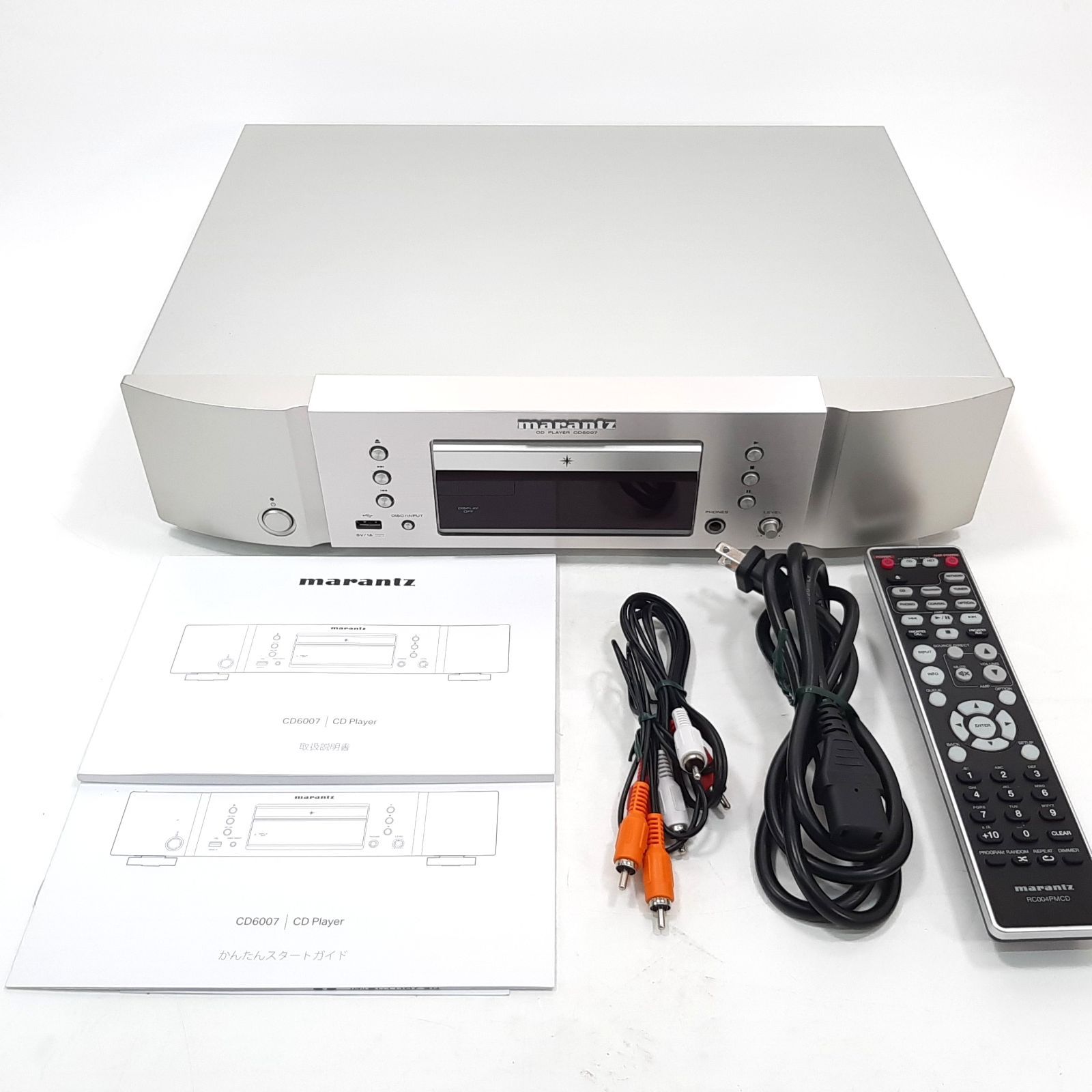 marantz CD6007/FN CDプレーヤー シルバーゴールド USB-DAC対応 ヘッドホンアンプ内蔵 2021年製 付属品完備