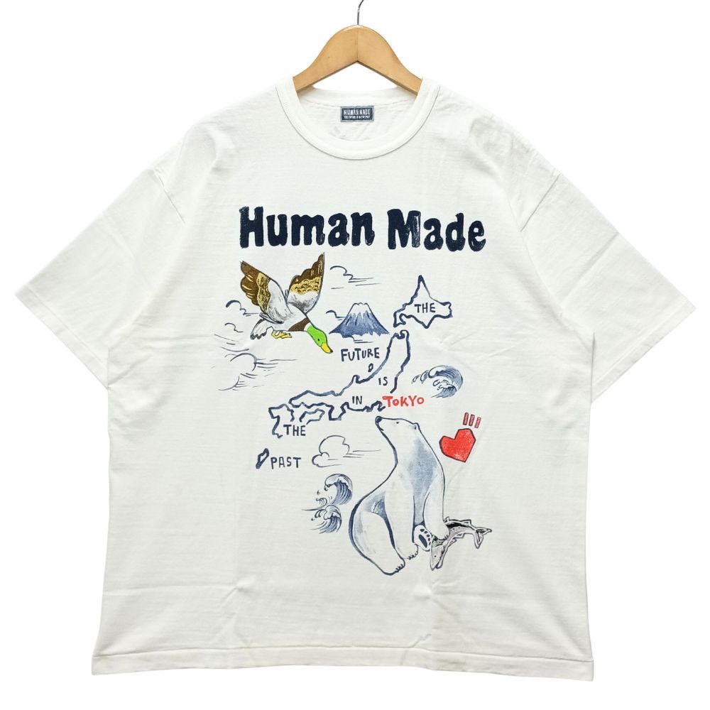 HUMAN MADE ヒューマンメイド HM31TE029 Graphic T-Shirt グラフィック プリント 半袖Ｔシャツ ホワイト サイズXXL 正規品 / 55410
