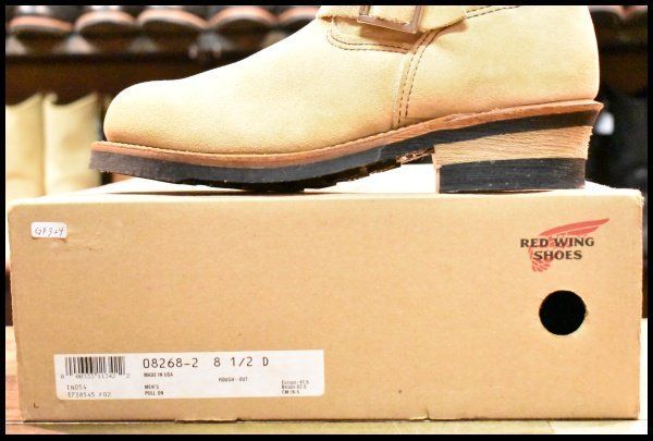 8.5D 箱付 美品 13年】レッドウィング 8268 スエード エンジニア