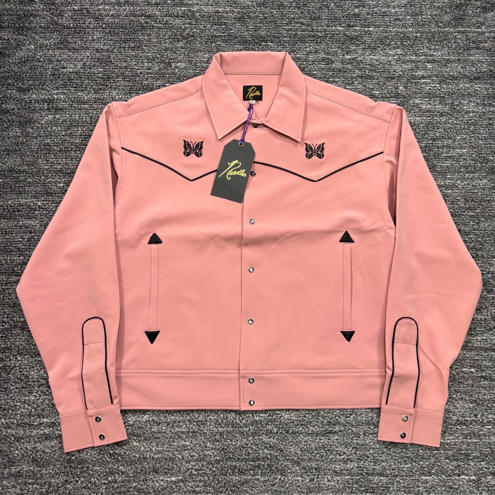 未使用品 needles MR201 Piping Cowboy Jacket Pink XL ニードルス