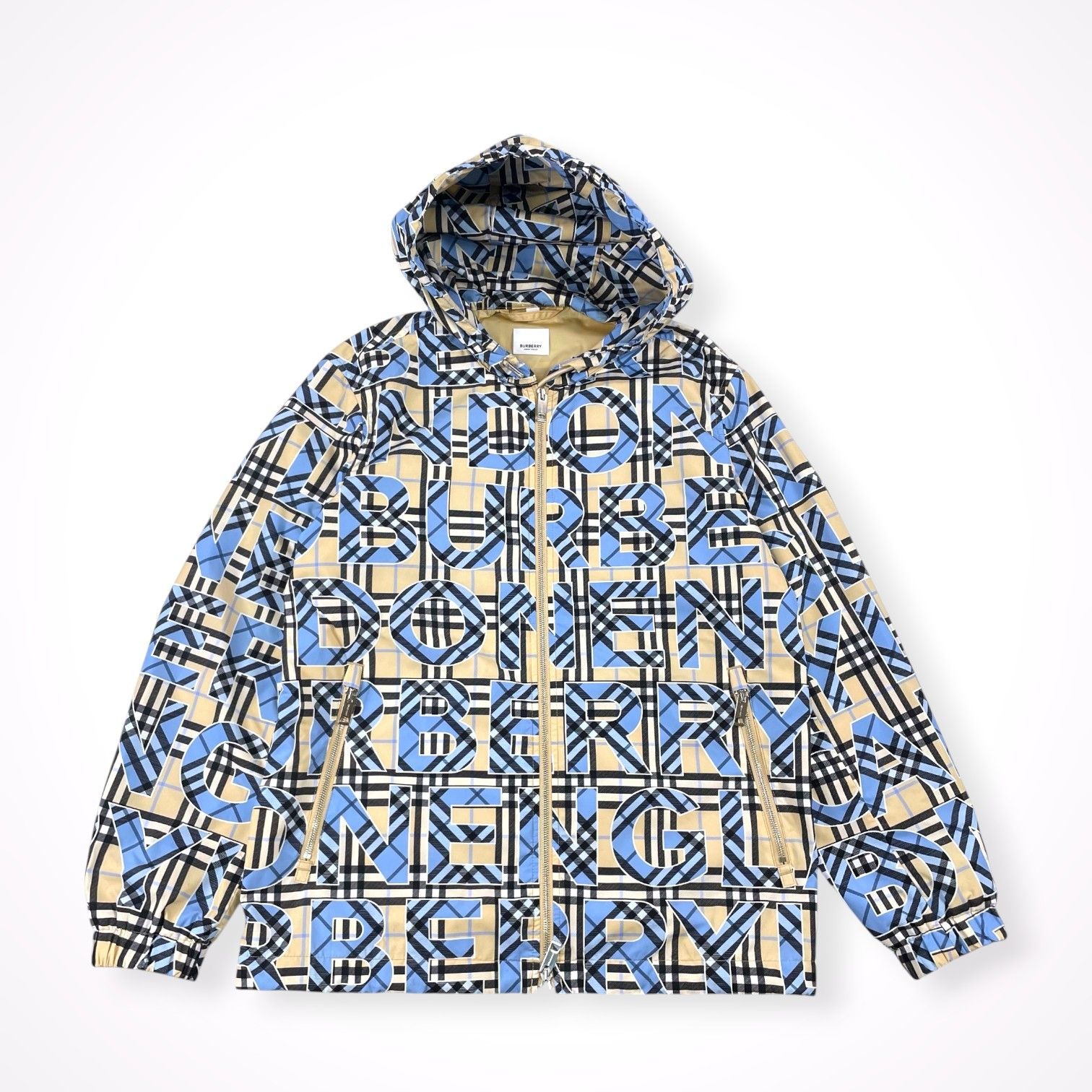 バーバリー BURBERRY ナイロンジップパーカー ナイロン ロゴ 新品 
