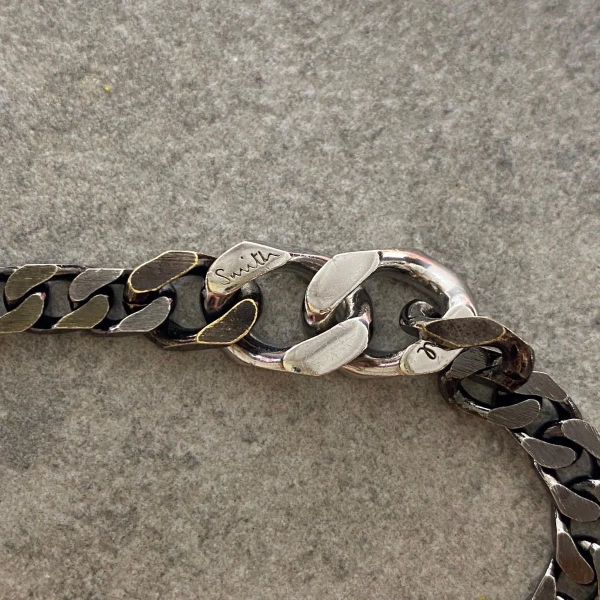 Paul Smith ポールスミス Curb Chain ブレスレット 金具 シルバー