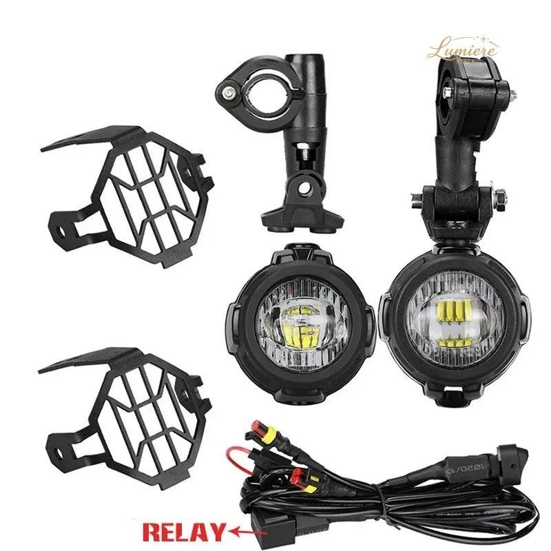 BMW R1250GS ADV F800GS R1250GS LC ヤマハ MT07 MT09 補助ライトアセンブリ用オートバイ用LEDフォグランプ