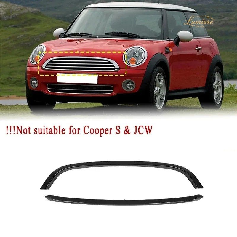 フロントバンパー ハニカムグリル メッシュトリム 光沢ABS樹脂製 MINI COOPER R55 R56 R57 2007-2015 51132751040 51112751624