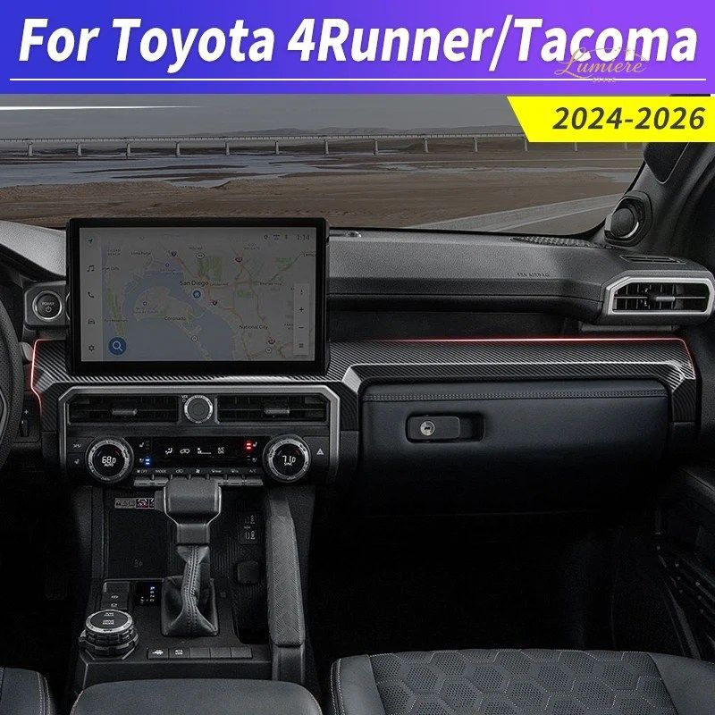 トヨタ 4ランナー タコマ 2024-2026 センターコンソール装飾トリム ABS インテリアスタイリング改造
